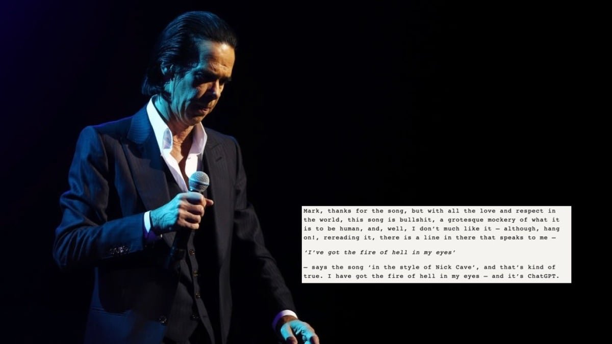 Nick Cave really doesn't like AI bot ChatGPT