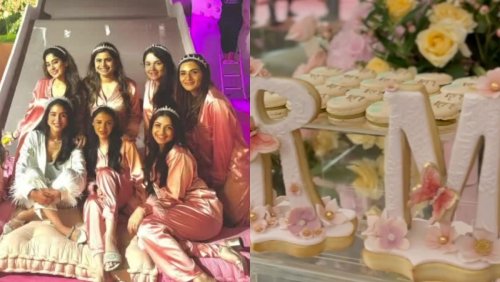 Inside Radhika Merchant's All-Pink Bridal Shower; Take A Look At The Dessert Table