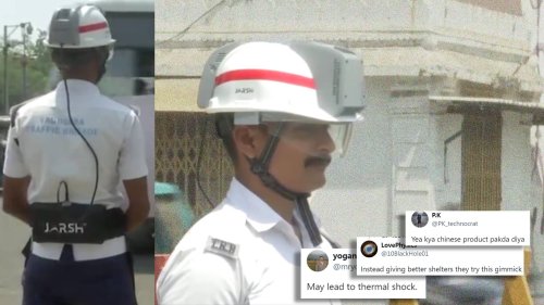 Vadodara Traffic Cops Beat The Heat With AC-Helmets But The Internet Finds It Uncool; ‘May Lead To Thermal Shock’
