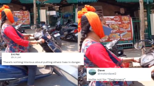 Bengaluru Woman's Phone Hack While Riding Scooter Sparks Debate; Netizens Say 'Not Funny'