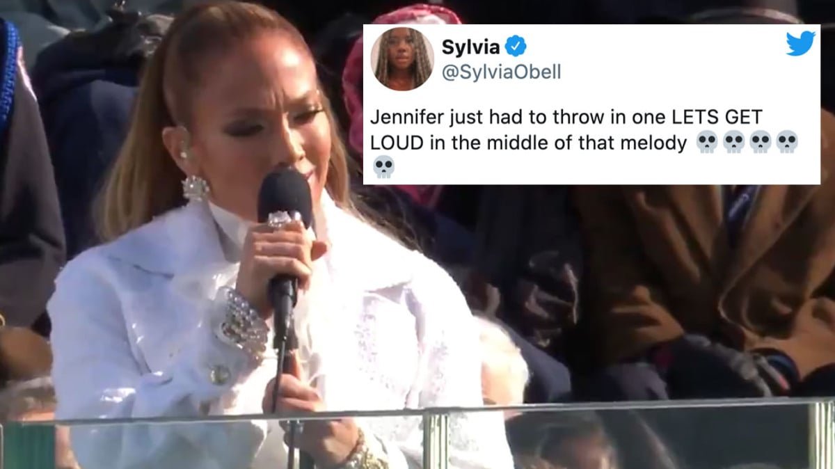 We need to discuss JLo sneaking 'Let's Get Loud' into Biden's inauguration