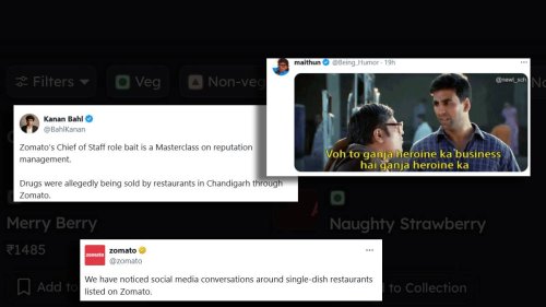 Zomato Reacts To Suspicious Single-Dish Restaurants On Platform; Internet Unrolls Ganja Memes