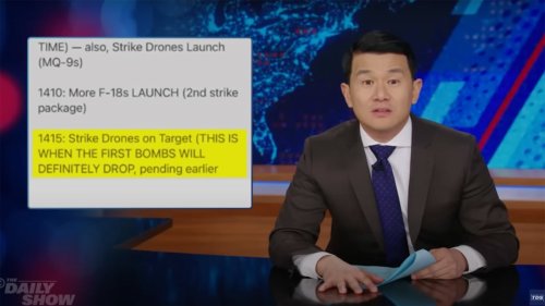 'The Daily Show' gleefully mocks Trump officials' scrambling Signal chat excuses