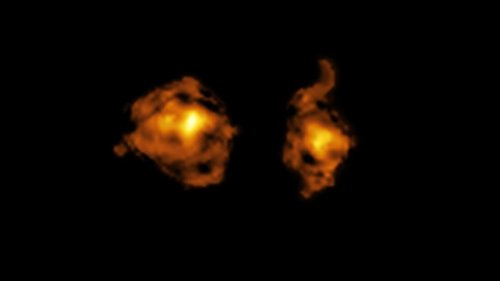 Astronomers saw one galaxy impale another. The damage was an eye-opener.