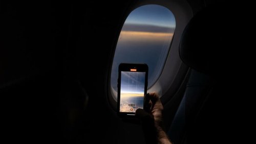I took the solar eclipse flight. Here's my journey at 30,000 feet.