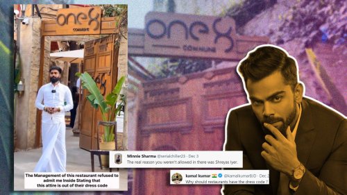 Kohli’s Mumbai Restaurant Denies Entry To Man Wearing Traditional South Indian Dress; The Internet Is Livid