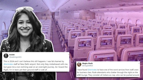 Journalist Slams Emirates Staff At Delhi Airport Of Fat-Shaming Her; Internet Says The Airline Considers Indians Crap