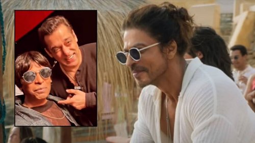 Salman Khan Laughs Uncontrollably At A Fan Imitating Shah Rukh Khan's Pathaan In Viral Video- Watch