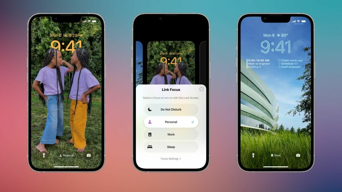 How to link your lock screen to a Focus mode with iOS 16