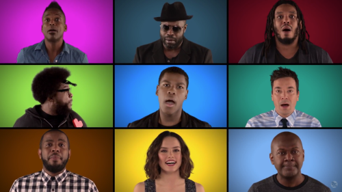 Watch 'The Force Awakens' cast sing the most iconic 'Star Wars' music a capella