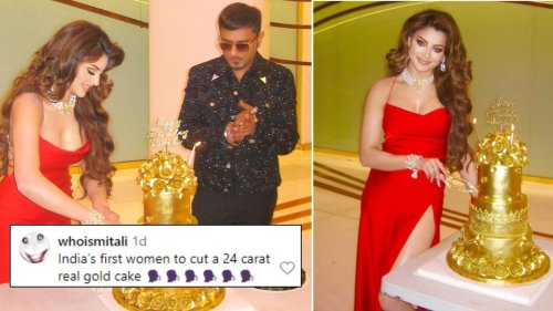 Honey Singh Gifts '24 Carat Real Gold Cake' To Urvashi Rautela On Birthday; Cost Of The Cake Will Blow Your Mind