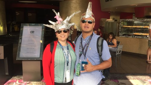 Hacker convention in Vegas is full of tin-foil hats. Literally.