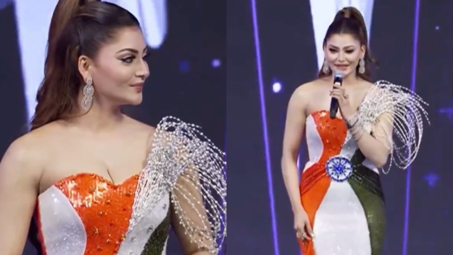Urvashi Rautela Trolled Over Tiranga-Inspired Gown At Miss Universe India; Actress Responds To Backlash