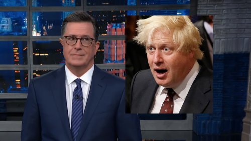 Stephen Colbert busts out his best British accent to mock Boris Johnson