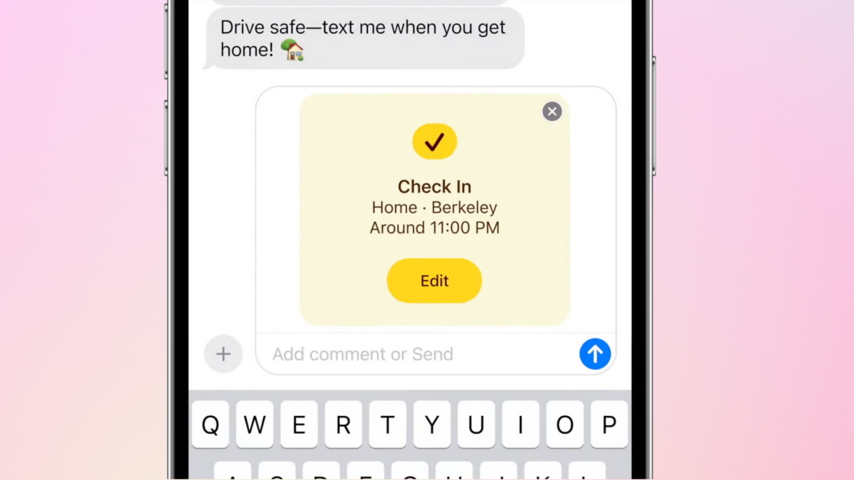 Apple's new Check-In feature is for the 'text me when you make it home' girlies