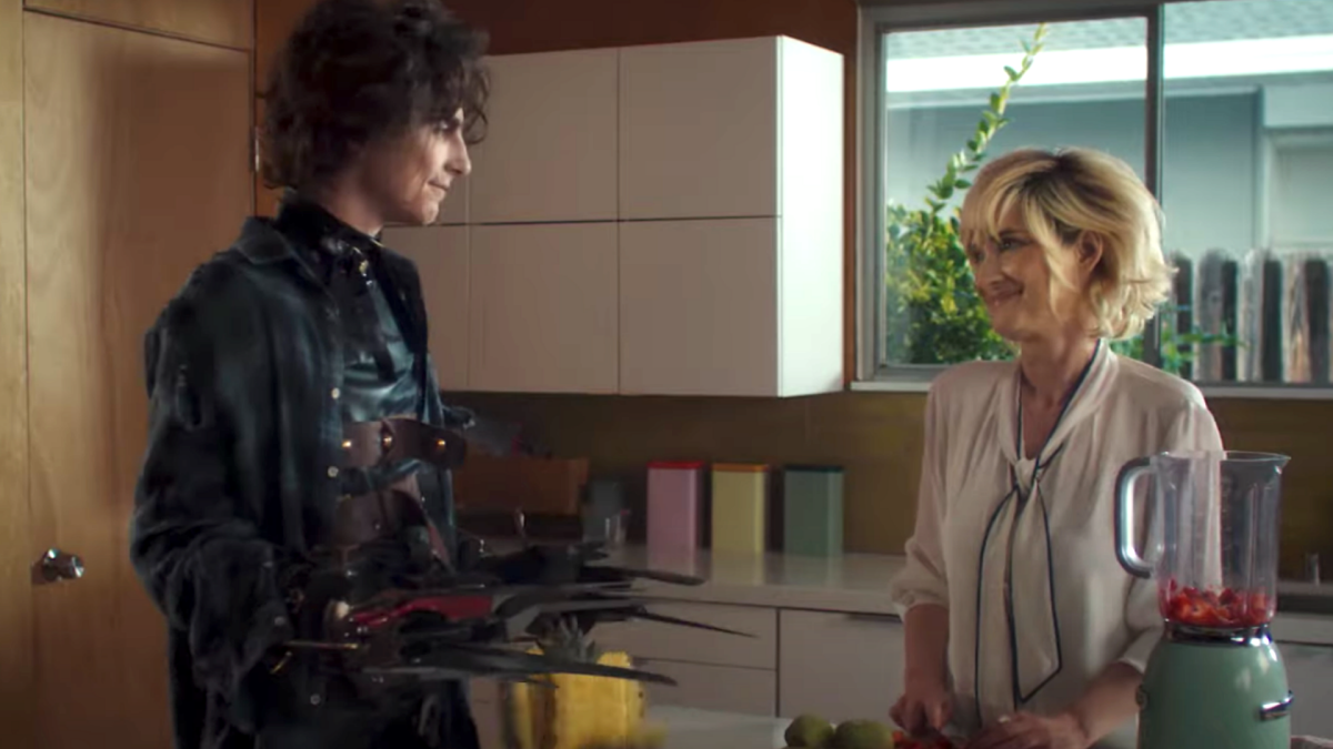 Timothée Chalamet is the son of Edward Scissorhands in this sweet Super Bowl ad