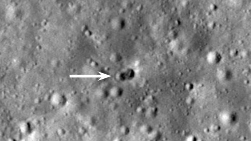 A rocket slammed into the moon. NASA got a picture.
