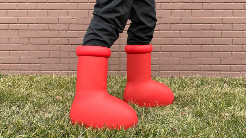 'I wore the MSCHF Big Red Boots.' This YouTuber told us all about his ...