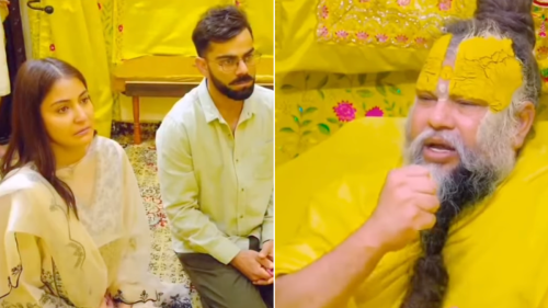 Watch: Anushka Sharma Gets Visibly Emotional While Visiting Premanand Maharaj's Ashram With Virat Kohli