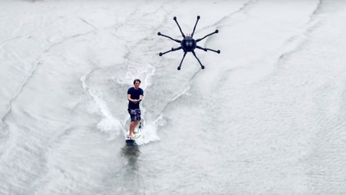 Drone surfing is here and it looks awesome