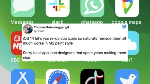 Man redesigns iPhone home screen in the style of MS Paint, with glorious results