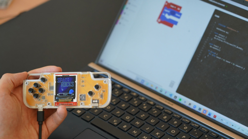 This game console lets kids learn as they play, teaching electronics and coding for under $80