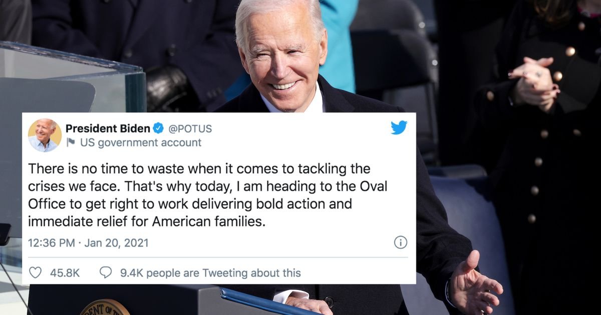 Joe Biden's first @POTUS tweet is refreshingly boring