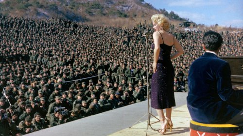 When Marilyn Monroe performed for thousands of soldiers in Korea