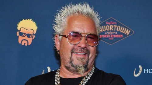 What Does Guy Fieri Look Like Without His Signature Spiked Hair? - Mashed