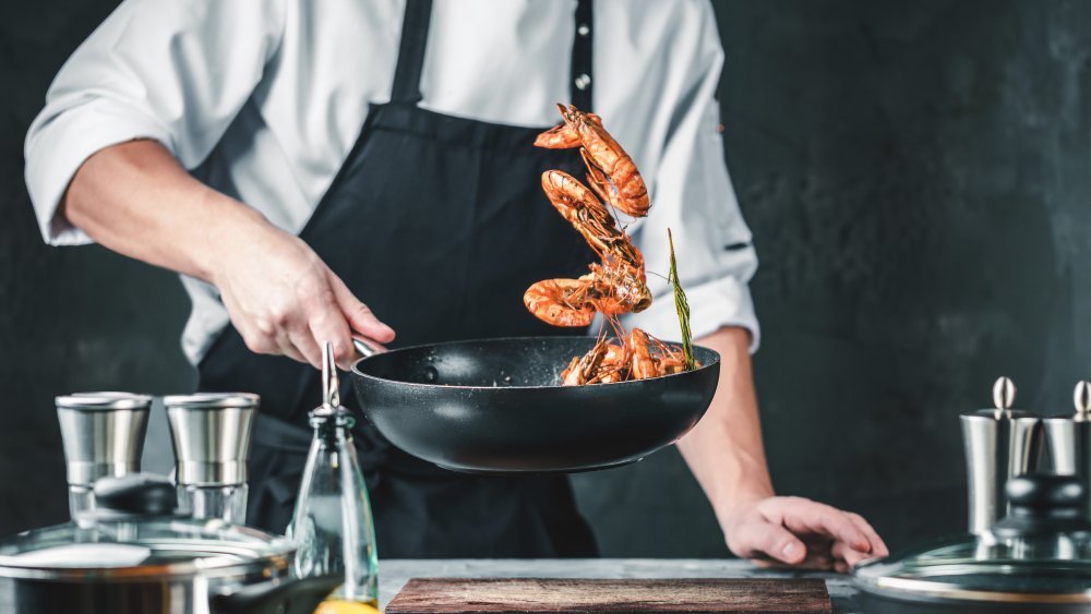 Seafood Chef Reveals The Biggest Mistake You're Making When Cooking Shrimp