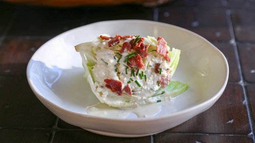 Homemade Steakhouse Wedge Salad Recipe