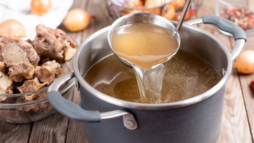 The Reason Your Chicken Stock Started To Gel