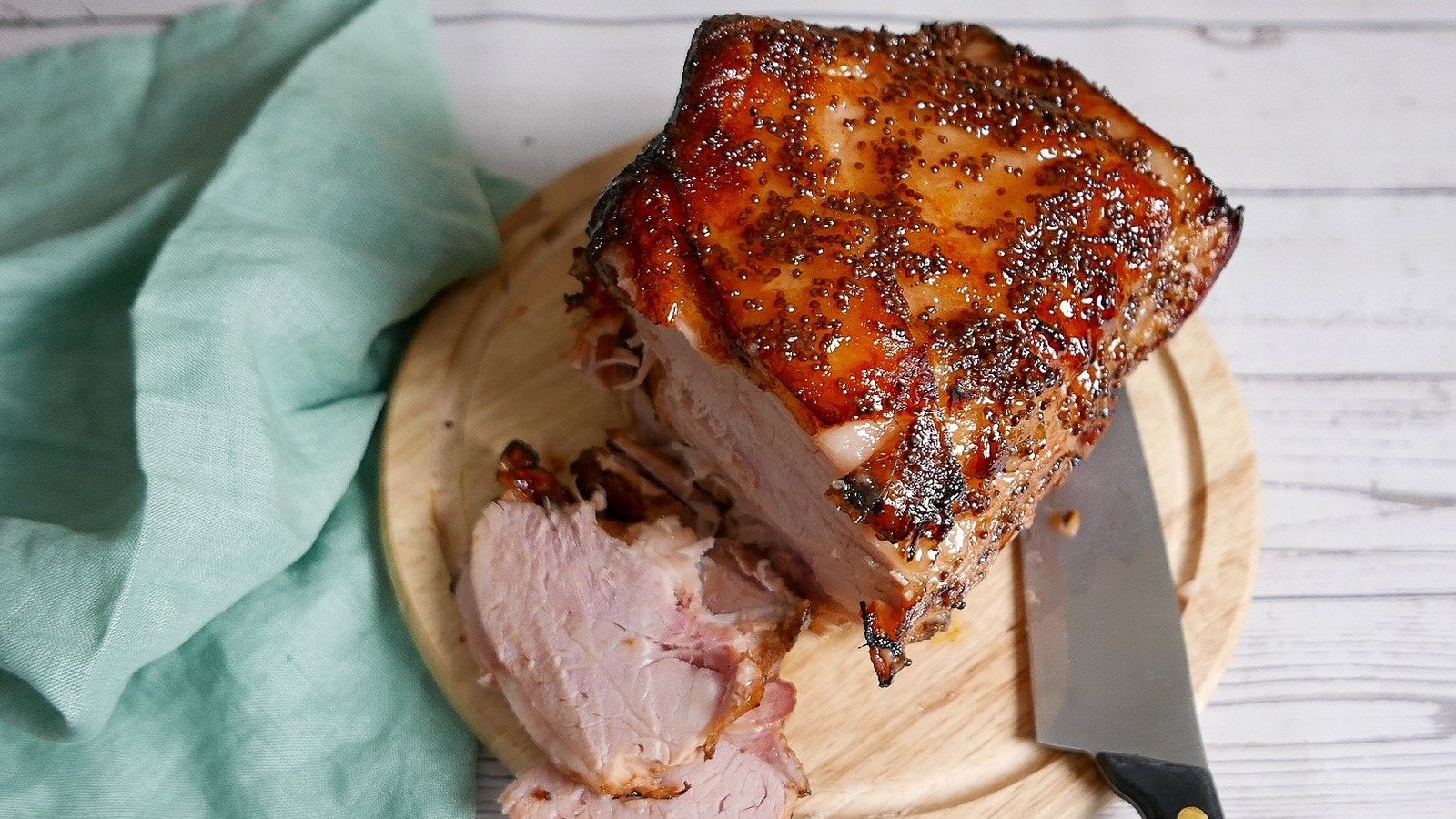 Glazed Slow Cooker Ham Recipe