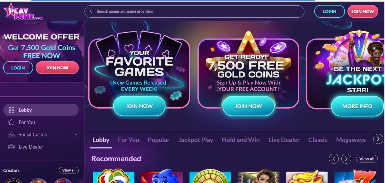 Exclusive PlayFame Casino promo code offer dishes out 50 free Sweeps Coins, 100,000 Gold Coins