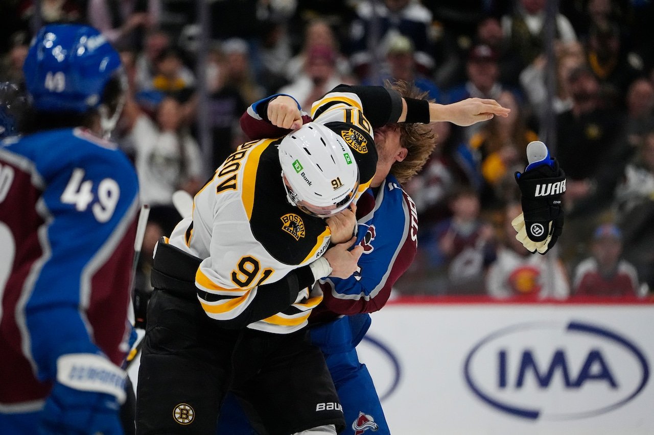 Bruins heavyweight fights rookie playing first NHL game Flipboard
