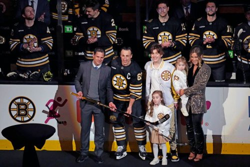 Brad Marchand’s 1,000th game jacket a career milestone for designer