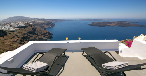 This Santorini Hotel Has the Best Views on the Island of the Aegean Sea