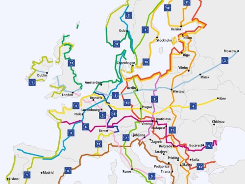 Mapped: The European Cycle Route Network
