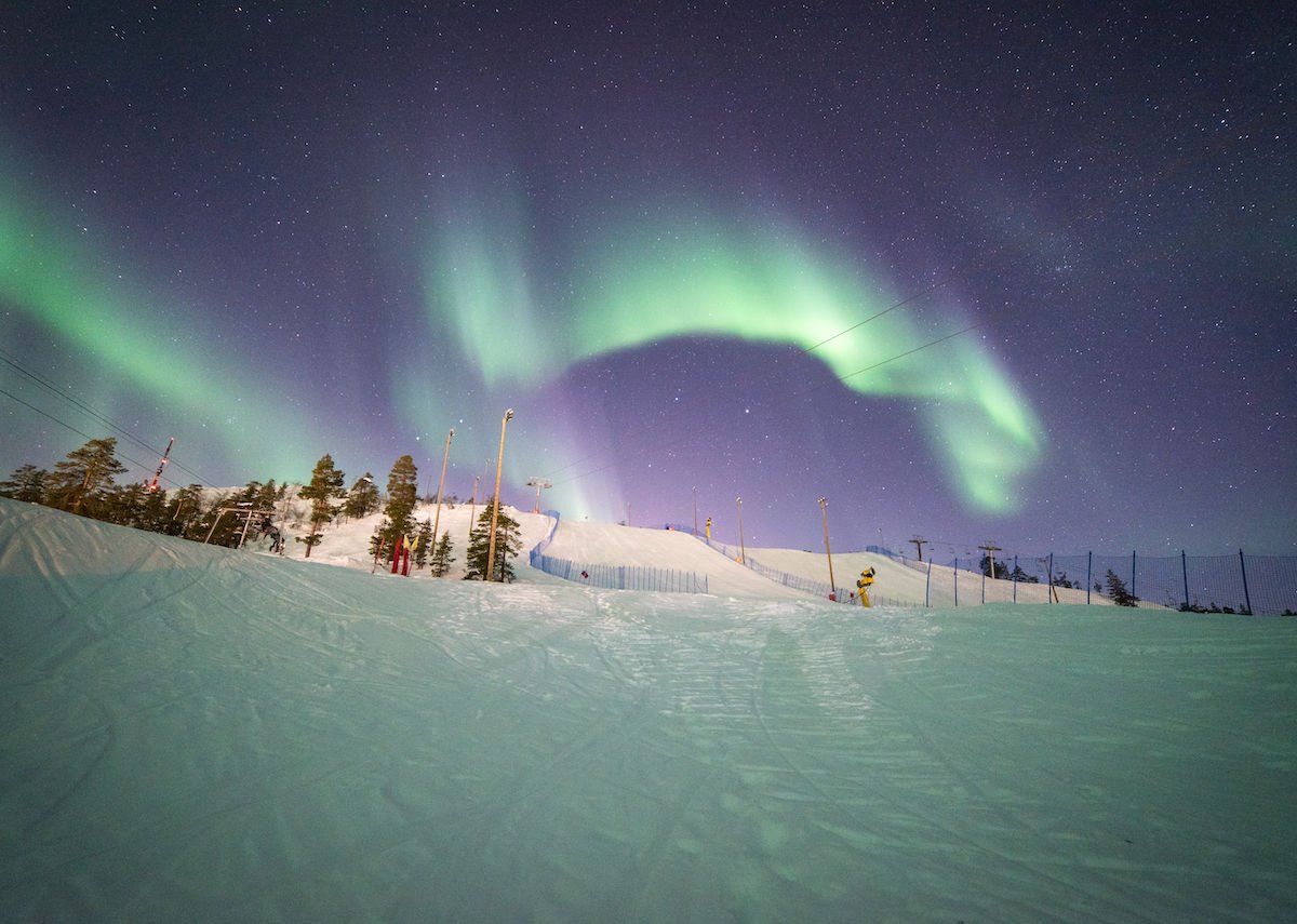 5 Places Where You Can Ski Under the Northern Lights