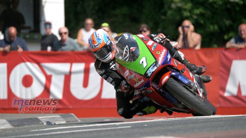 Brookes on R7 with Stop & Seal backing for TT SuperTwins