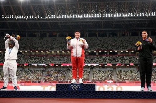 Olympic medalist disrespects America on podium by flaunting with rules, at risk of losing medal