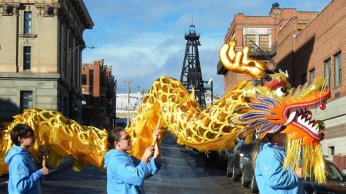 Butte is prepared for the yearly Chinese New Year parade to commemorate the Year of the Dragon