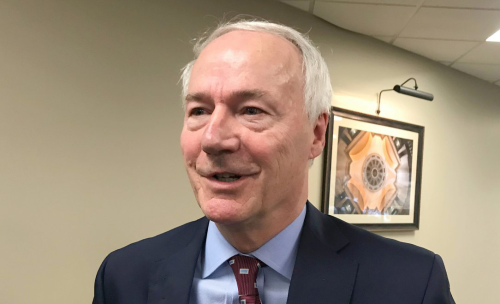 Governor Hutchinson provided an update on the expansion of the Intensive Supervision Program in Central Arkansas and also discussed the recent incident regarding three Crawford County deputies