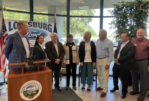 Gov. Kelly joined Representative Sharice Davids, Kansas Transportation Secretary Lorenz, and Miami County officials to celebrate the K-68 highway expansion project advancing to construction