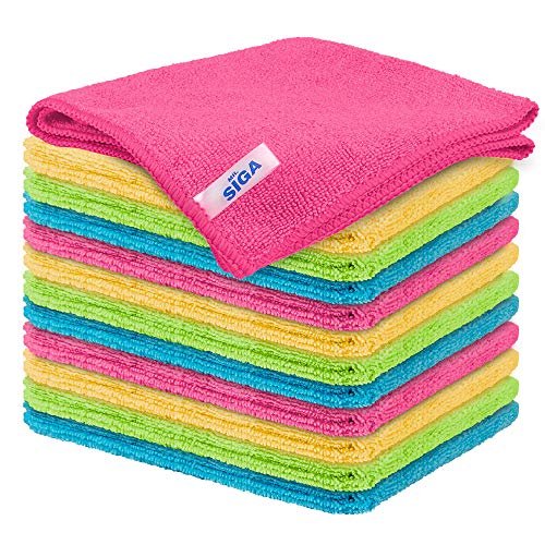 Pack of 12 microfiber cleaning cloths