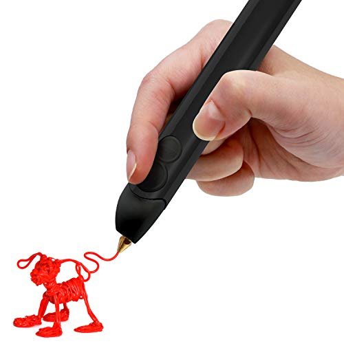 A 3D printing pen with refills and a stenciling book