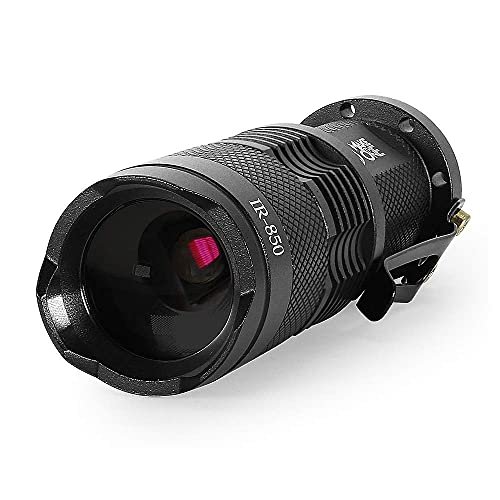 MAKE THE ONE IR Torch 3 Watt 850NM Infrared Light Night Vision Flashlight Torch - Infrared Light is Invisible to Human Eyes - to be Used with Night Vision Device (NOT Include Battery)