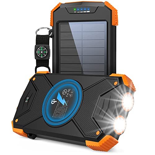 Keep devices charged with a portable solar-powered charger