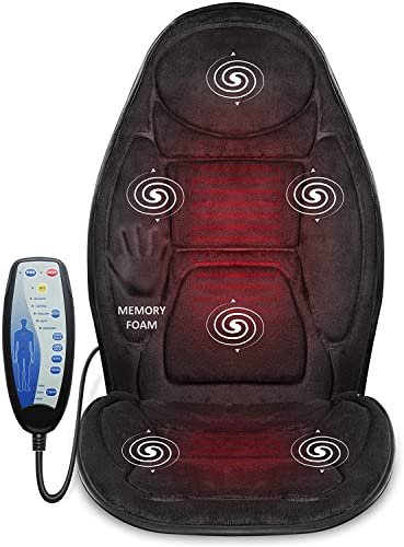 Put a memory foam massager on your chair for extra comfort