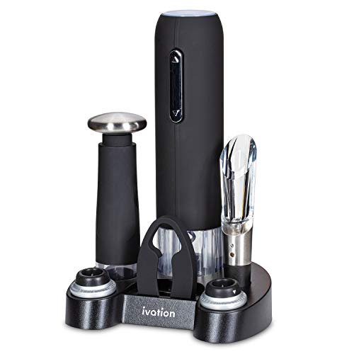 Electric opener, aerator, vacuum preserver and bottle stoppers